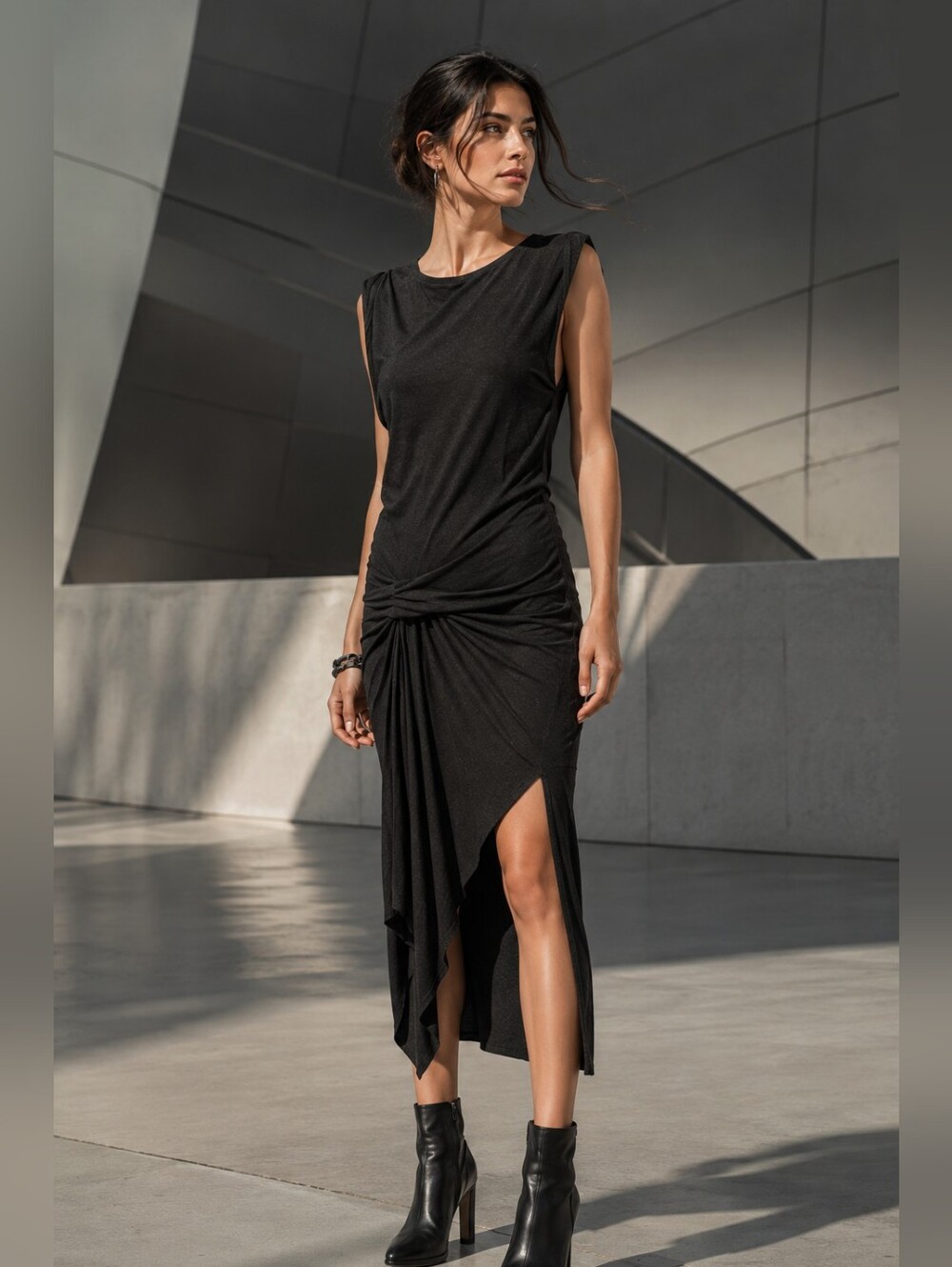 mini dresses long sleeve 'Women''s Dionne Dress Black in Size Large by Outcast' adult dress Length = 32Self Men's Black Skinny Fit Color:Burgundy B